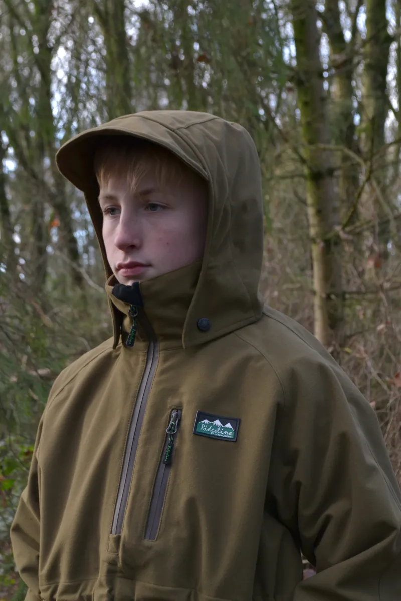 Ridgeline Kids Monsoon Classic Smock in Teak-3